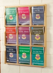 Oak Deluxe Wall Mounted Literature Dispensers